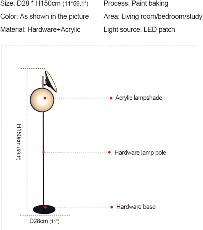 Post-Modern Nordic Creative LED Floor Lamp - Special Decorative Light for Villa Living Room & Hotel Study Room (Style 28)