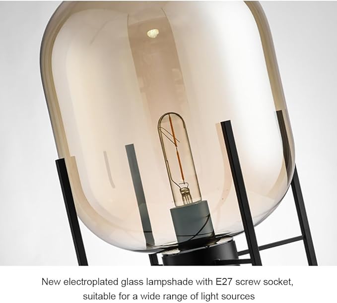 Creative Modern Table Lamp Nordic Style LED Table Lighting for Living Room Bedroom Study Villa Hotel Home Decorative Furnishing Stylish Design (Style 1)