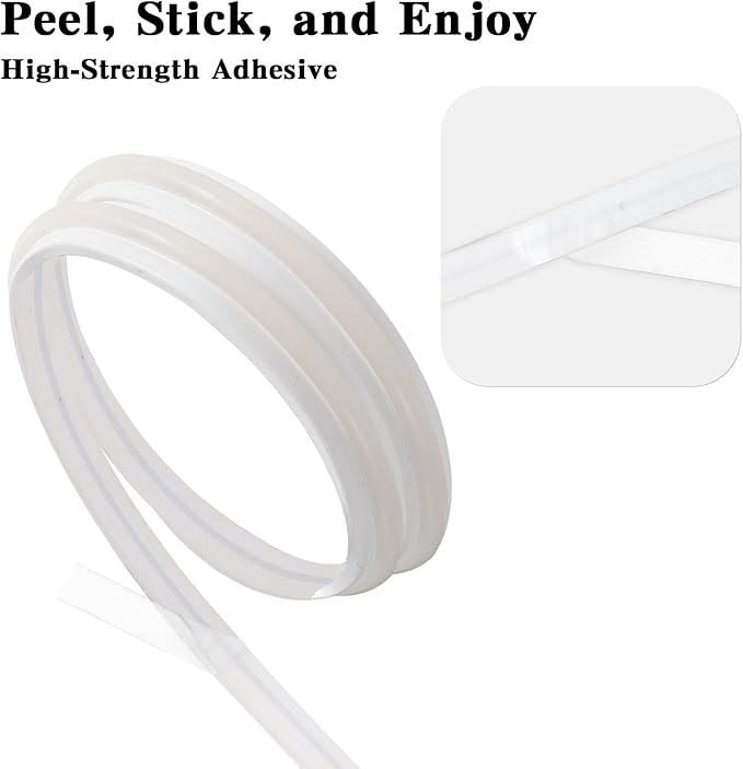 LED Strip Lights 32.8 Feet 110v LED Lights Outdoor Waterproof IP67 Adhesive Cuttable Tape Lighting with Plug 240 LEDs/m 6000K Cold White for Bedroom Kitchen Cabinet Lighting