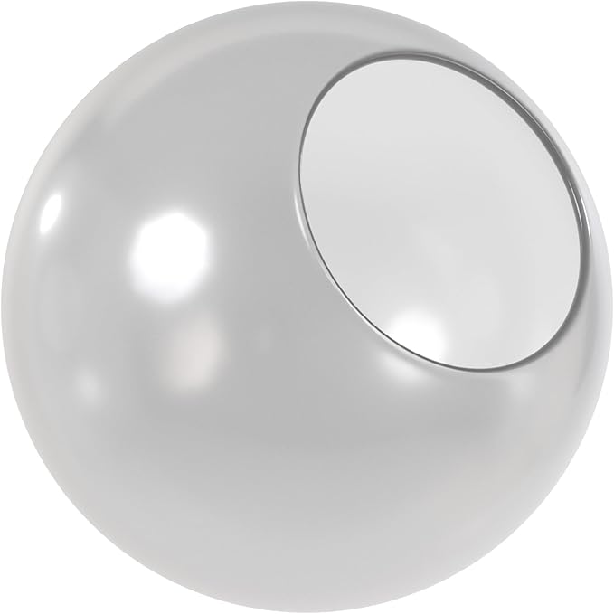 KASTLITE 6" Frosted Acrylic Lamp Post Globe | Smooth Textured with 2.81" Neckless Opening | Manufactured in the USA | Plastic Light Cover - Not Glass