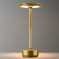 EJQ Cordless Table Lamp Rechargeable, Portable Outdoor Camping Lamps with 5000mAh Battery 3 Color Stepless Dimming LED Bedside Table Light, Modern Table Lamp for Dinning/Outdoor/Bar/Patio(Gold)