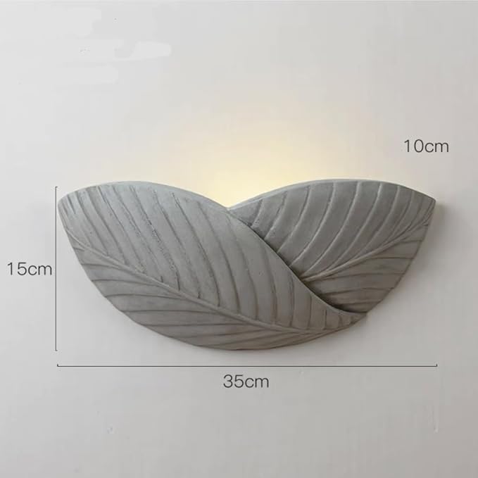 Cement Wall Sconce Fixture Industrial Concrete Wall Lamp with Geometric Design E14 Hardwired Modern Wall Light for Living Room Bedroom Hallway Home Decor(Warm Light,35 * 15cm)