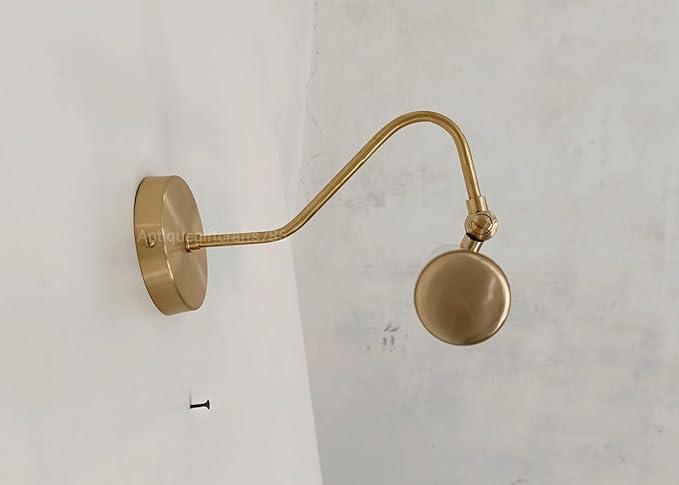 Adjustable Brass Picture Light - Modern Wall-Mounted Art Light Fixture - brass Gallery Light for Paintings, Artwork, Mirrors Display Walls - Hardwired Picture Light Lamp (Polished Chrome, 10 inches)