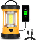CT CAPETRONIX Camping Lantern, 3200LM Bright Camping Light, 4600mAh Rechargeable LED Lantern for Power Outages, 5 Light Modes Camping Lamp for Fishing/Hurricane/Emergency, Camping Must Haves