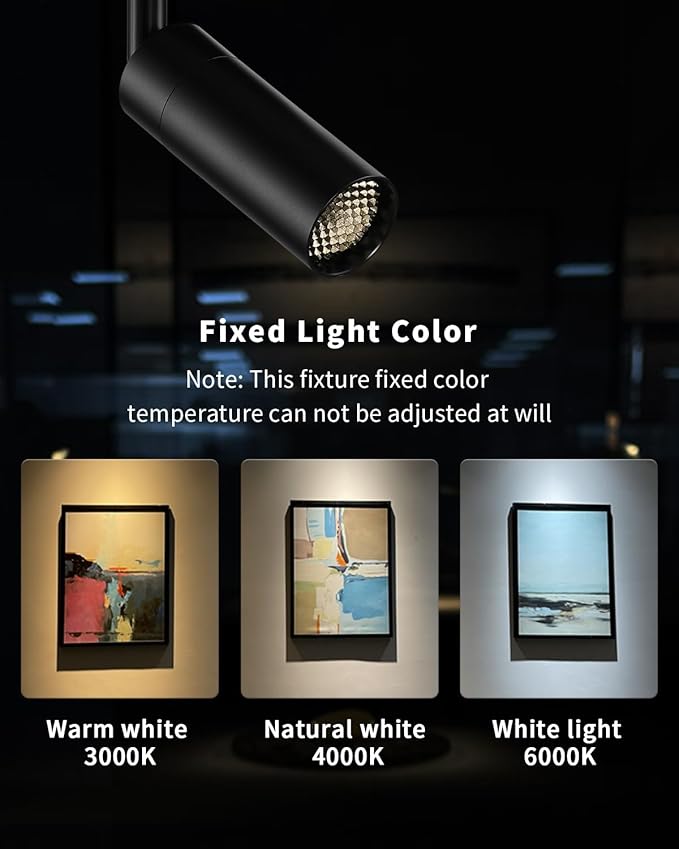 Light Fixtures, Modern LED Ceiling Spotlight, 10W Zoom Track Spotlight, Adjustable Angle for Versatile Indoor Accent Lighting in Restaurant, Cafeterias, Corridors...