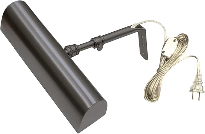 Royal Designs, Inc. Plug-in Picture Light, Gallery Lighting, 12 ft Cord with in-Line Hi/Low/Off Switch, PLP-2010-10-ORB, Oil Rubbed Bronze, 10.75 inch