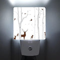 Night Light Plug-in Dusk to Dawn Smart Sensor White Led Nightlight for Bedroom Bathroom Kitchen Hallway Stairs Energy Efficient Decor Desk Lamp