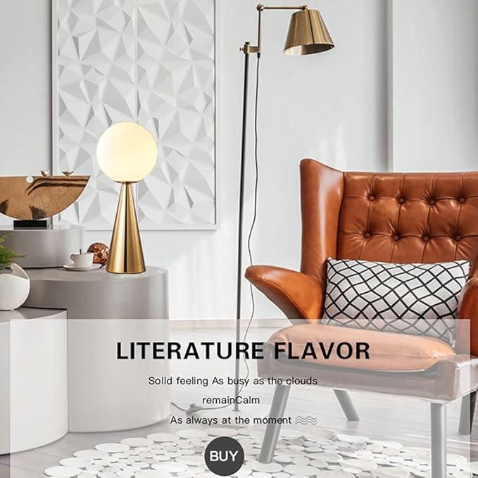 Creative Modern Table Lamp Nordic Style LED Table Lighting for Living Room Bedroom Study Villa Hotel Home Decorative Furnishing Stylish Design (Style 6)