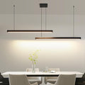Modern 2-Light Chandelier, 47IN+47IN Pendant Light Fixtures Hanging with Remote Control 3000k-6500K Adjustable Color Temperature，Aluminum Island Lighting Lamp for Dining Room, Living Room