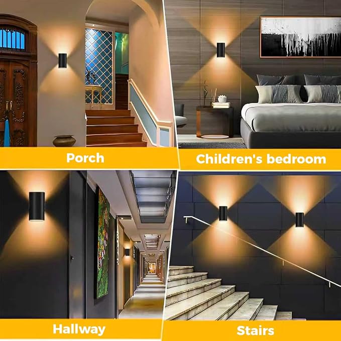 Night Light Plug in, 2 PCS Night Light with Dusk to Dawn Sensor, 3-Color/Brightness Adjustable/180 for Kids Room,Hallway, Bedroom, Garage, Stairway