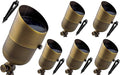 Solid Brass Spot Lights Outdoor 101-12V Low Voltage Landscape Lights, Bronze Heavy Duty Outdoor Landscape Lighting for Home, Uplights with Ground Stake Without Bulb (6 Pack)