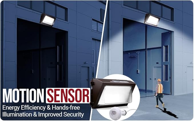 RuggedGrade 200W LED Wall Pack with Photocell - Durado II Series - 26,000 Lumens - Semi Cut-Off - 5000K Bright White - Outdoor LED Wall Light - DLC 5.1 Premium