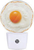 EKOBLA Fired Egg Funny Plug-in Nightlights Food Pattern Night Lights Plug into Wall Home Auto Sensor LED Dusk to Dawn Light for Bedroom Bathroom Kitchen Corridor