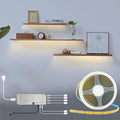 HAMRVL Shelf Lights, 16.4ft 12V COB LED Strip Light with Dimmer and Transformer, Dimmable LED Strip Lights for Bookcase, Cuttable 4000K Natural White Tape Lights for Kitchen Cabinet, Counter Shelf
