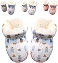 Warm Fur Baby Boots, 2024 New Warm Cozy Fleece Baby Booties, Winter Snow Anti-Slip Soft Sole Warm Sock Shoes
