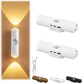 Rechargeable Smart LED Motion Sensor Ambient Light, Smart Sensor Magnetic Rechargeable LED Lights, Color Changing Motion Sensor Light, Wireless Magnetic Wall Lamp for Bedroom (2pcs 7colors white)