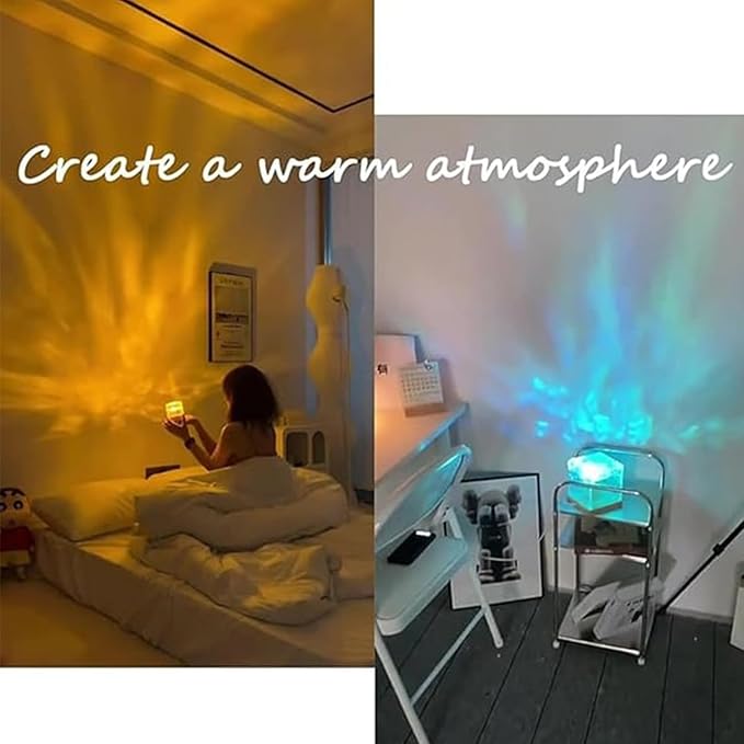 Magical Northern Lights For Your Room - Aurora Borealis Night Light Projector, Keyora Aurora Dreamscape Projector, Sleep Under Northern Lights Galaxy Ocean Wave Night Lighting (#B Remote Plug-in)