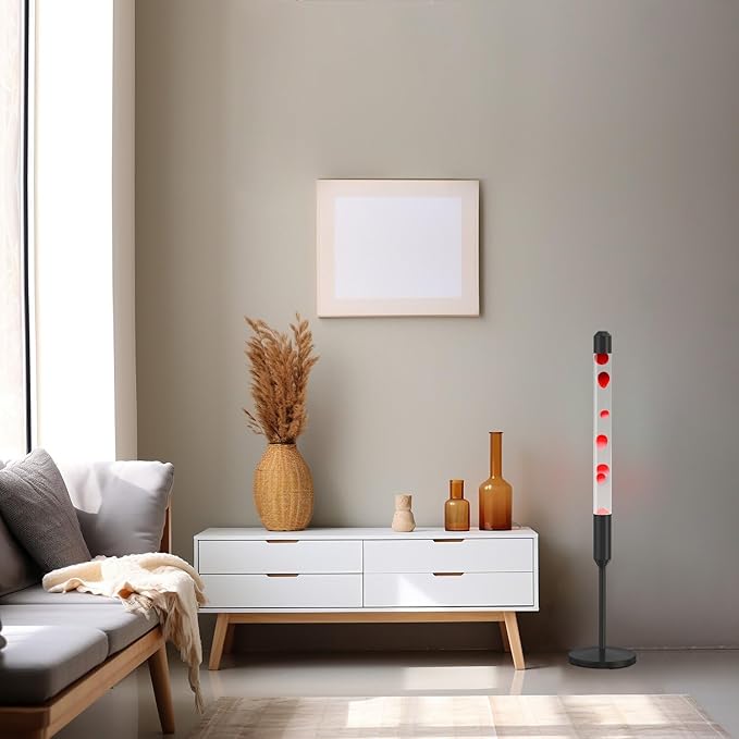 47.5-Inch Liquid Motion Lamp,Magma Lamp, Mood Relaxation Light，Suitable for Home Decoration, Living Room, Office, Bedroom, café (47.5in)