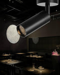 Led Modern Directional Spotlight, Zoomable Monopoint Ceiling Spot Light for Indoor Cafeteria Foyer Living Room Warm White