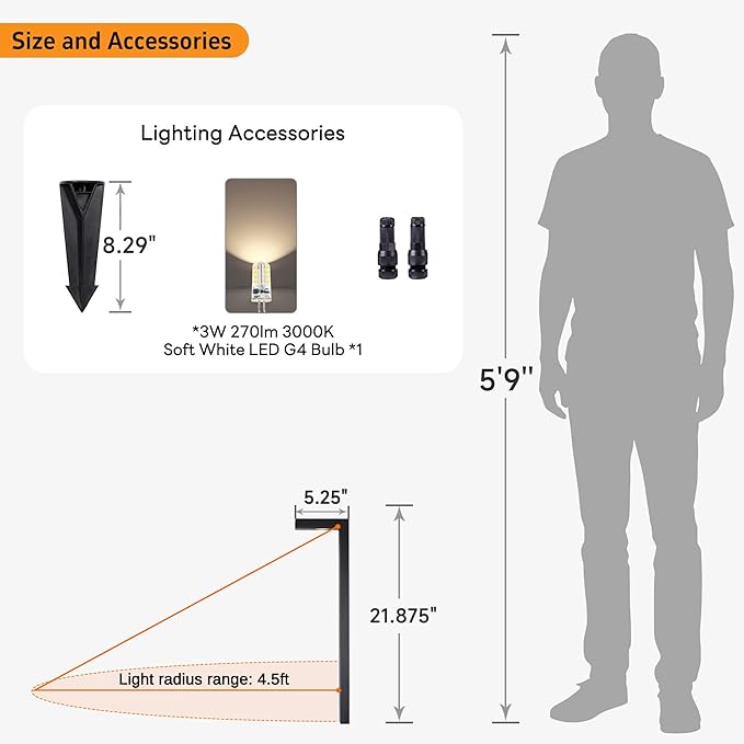 Gardenreet Solid Cast Brass Pathway Lights, 12v Landscape Path Light Outdoor IP65 Waterproof, LED Electric Walkway Lighting Wired, Black for Garden Yard with 3W 3000K Soft White G4 Bulb (12 Pack)