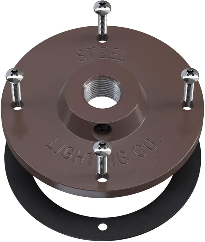 Steel Lighting Co. Topanga Barn Light | Outdoor Wall Mounted | Farmhouse Garage Light Made in America | 14 inch Dome | 11 inch Gooseneck | Dark Bronze Exterior/White Interior