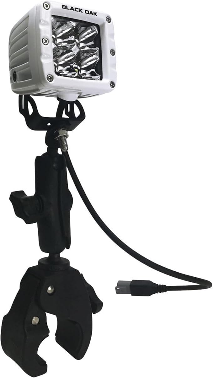 Black Oak LED Pro Series 3.0 Marine 2 Inch POD Light: Flood/Spot 40W CREE XM-L2| Waterproof Lighting for Offroad Trucks, Jeep, ATV, UTV, Boats (Spot with Mount, 1 Pack)