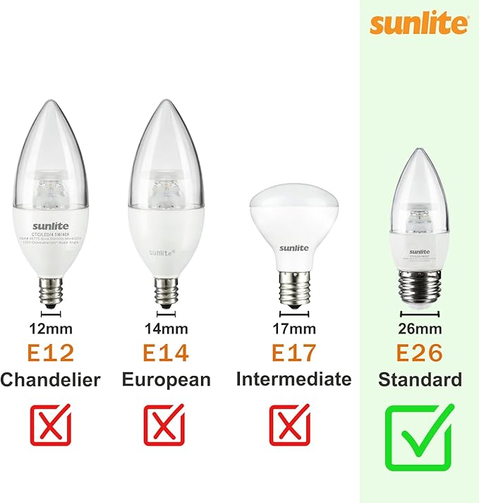 Sunlite 81083 LED Colored Filament A19 Light Bulb, 4.5 Watts, Medium E26 Base, 120 Volts, Transparent Green, Dimmable, 320 Degree Beam Angle, UL Listed, 2 Count