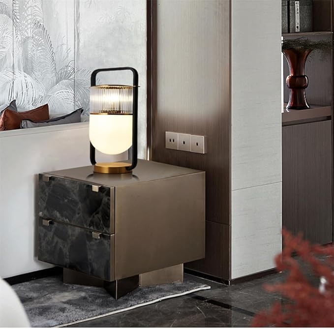 Creative Modern Table Lamp Nordic Style LED Table Lighting for Living Room Bedroom Study Villa Hotel Home Decorative Furnishing Stylish Design (Style 45)