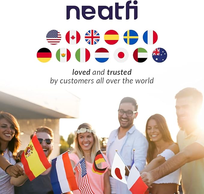 Neatfi XL 2,200 Lumens LED Desk Lamp, 23 Inches 24W, Adjustable Arm, Dimmable, Eye Caring, Nail Light for Home, Office, Study Lamp (Non-CCT with Clamp, White)