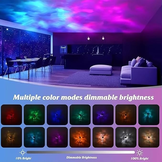 Magical Northern Lights for Your Room, 2026 New 16 Colors Northern Lights Projector for Bedroom, Dreamscape Projector Light, with USB Port, Remote Control, for Party, Living (Rechargeable Model)
