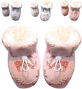 Warm Fur Baby Boots, 2024 New Warm Cozy Fleece Baby Booties, Winter Snow Anti-Slip Soft Sole Warm Sock Shoes