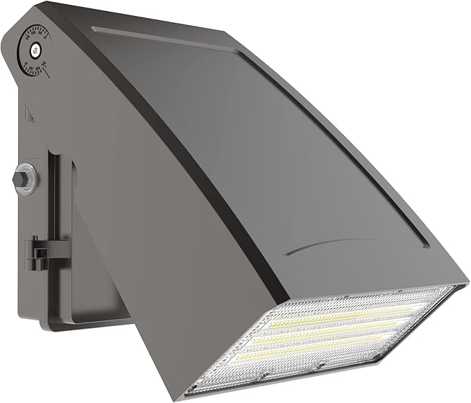 HYPERLITE LED Wall Pack 40W: 5000K ETL Listed with Dusk-to-Dawn Photocell Commerical Security Lighting - 0-90° Adjustable Small Wall Pack Lights Outdoor Led for Garage House Driveway Building Yard