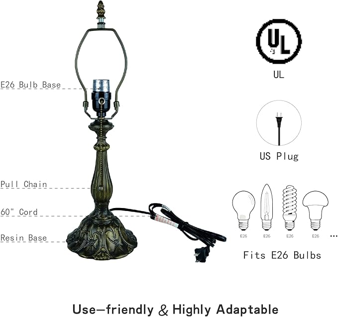 Tiffany Style Stained Glass Table Lamp 12-inch Dia Natural Green Leaf Design Lampshade Nightstand Light for Bedroom Dining Dorm Living Hallway Cottage Office Cafe Ceremony Housewarming Gift