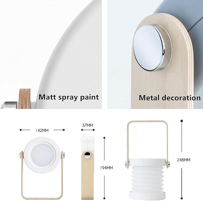 Versatile Night Light & Nursery Lamp | Creative LED Desk Light with 3-Level Dimming | USB Rechargeable, 1500mAh Battery for up to 18 Hours Runtime | Multiple Uses, 4 Colors Available (Warm Yellow)