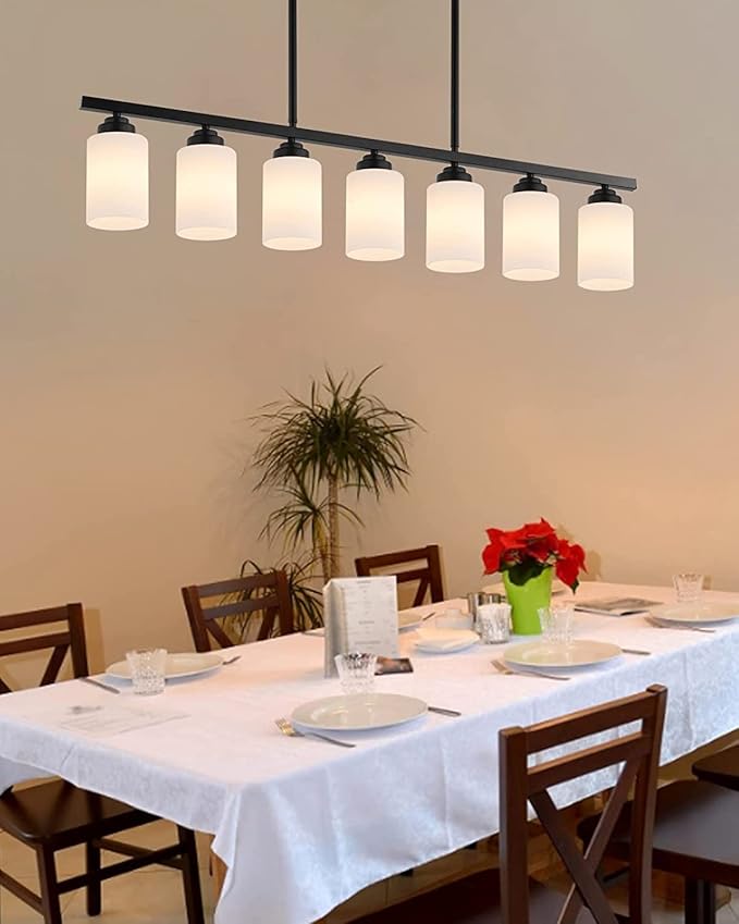 3-Pack White Frosted Glass Shade, Glass Lamp Shade Covers Replacements for Light Fixtures, 1-5/8-inch Fitter Globes & Shades for Chandelier Wall Sconces Pendant Lights Bath Vanity Lights