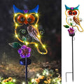 Owl Decorative Solar Light Garden Decor Landscape Path Lights for Outside Yard Patio 41.5" Waterproof Pathway Lawn Art Outdoor Figurine Light Solar Powered Garden Stakes Birthday Present Gift