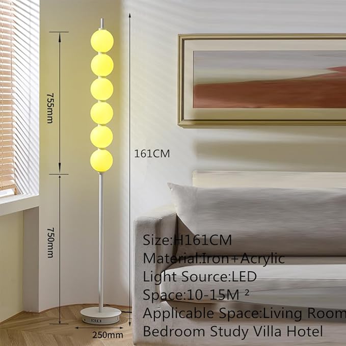 Post-Modern Nordic Creative LED Floor Lamp - Special Decorative Light for Villa Living Room & Hotel Study Room (Style 123)