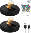 Rechargeable Spotlight, Battery Powered Picture Lights with Remote, Dimmable Plant Spot Light Indoor, Cordless Accent Lighting, LED Uplight for Tree Dartboard Decor Painting Artwork Photo