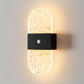 Magnetic Wall lamp Without Wiring,USB Charging Modell,Human-Sensing Ambient Night Light，led Wall lamp，No Wiring Required (Oval Style - Black)