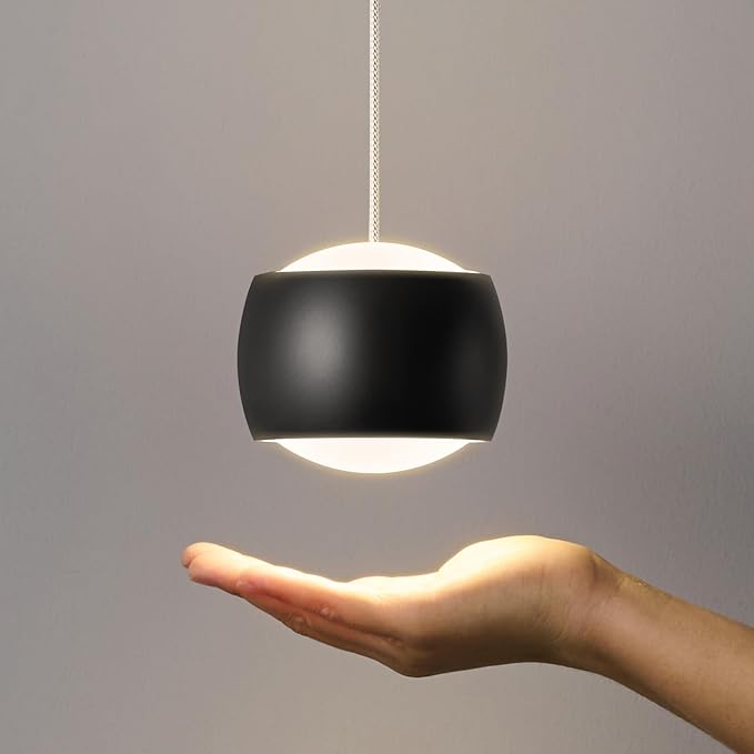 Modern LED Dimmable Pendant Light fixtures,Mini Island Pendant Lighting for Kitchen Island Dinning Room,Bedroom,Bar, Kitchen Island Ceiling Hanging Light Fixtures(black-2-Pack)