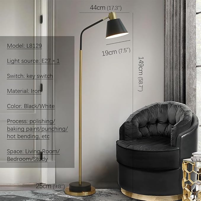 Post-Modern Nordic Creative LED Floor Lamp - Special Decorative Light for Villa Living Room & Hotel Study Room (Style 7)