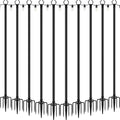10 Pack String Light Poles,Metal Poles for Hanging Outdoor Light Strings,7 Pack 10 FT Light Poles Stand for Outside Garden,Patio,Wedding,Backyard,Deck,Party