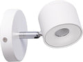 Aisilan White 7W Modern Dimmable Adjustable Wall Sconce Fixture LED COB Wall Spot Lighting Aluminum Bedside Reading Wall Light Warm White 3000K CRI 97