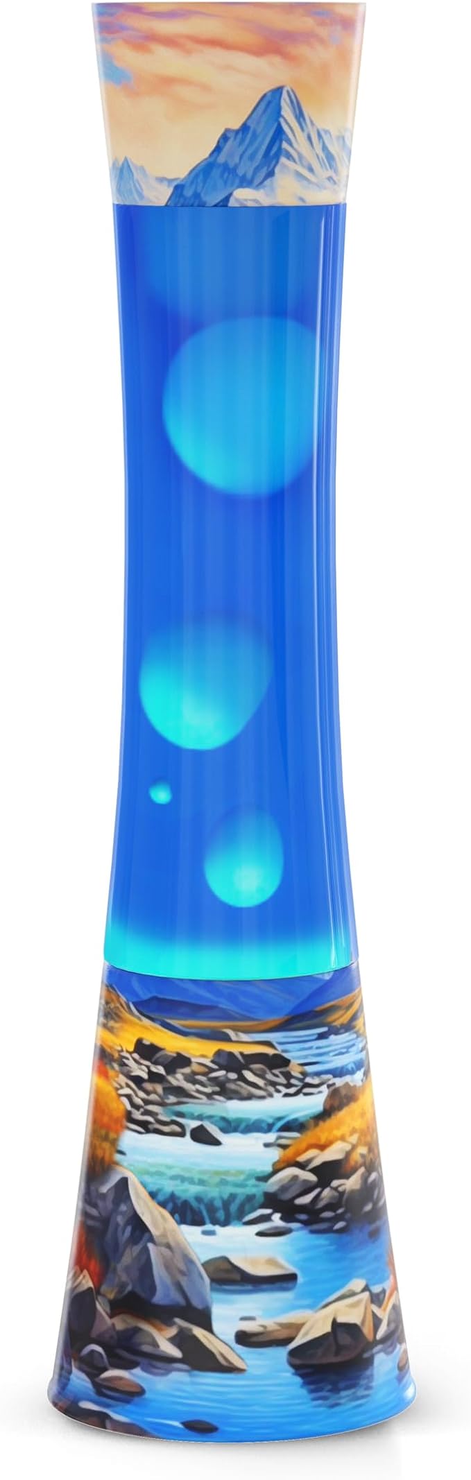 JAMBO 15.5" River Oasis Lamp, Beautiful Lamp for Living Room Office Bedroom Kitchen, Night Light Nightlight for Adults, Teens and Kids, Relaxing Liquid Motion Light, Mood Light, Home Decor