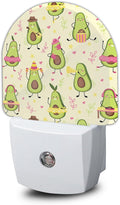 Night Light,Cute Kawaii Avocado Night Lights Plug Into Wall Smart Sensor Night Light for Bedroom Bathroom Kitchen Hallway Stairs Hallway,Plug-in Energy Efficient Decor Desk Lamp Gifts
