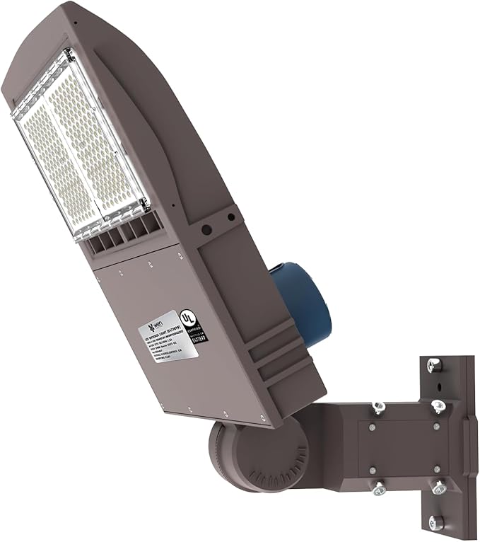 150W LED Parking Lot Lights 5700K Street Shoebox Pole Lights Waterproof 19950LM Super Bright Dusk to Dawn Outdoor Commercial Area Flood Security Lighting Slip Fitter for Stadium Sport Garage