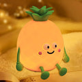 Cute Small Pineapple Fun Night Light - Dimmable RGB Touch Control Lamp, USB Rechargeable, Idea for Home, Office, and Gift