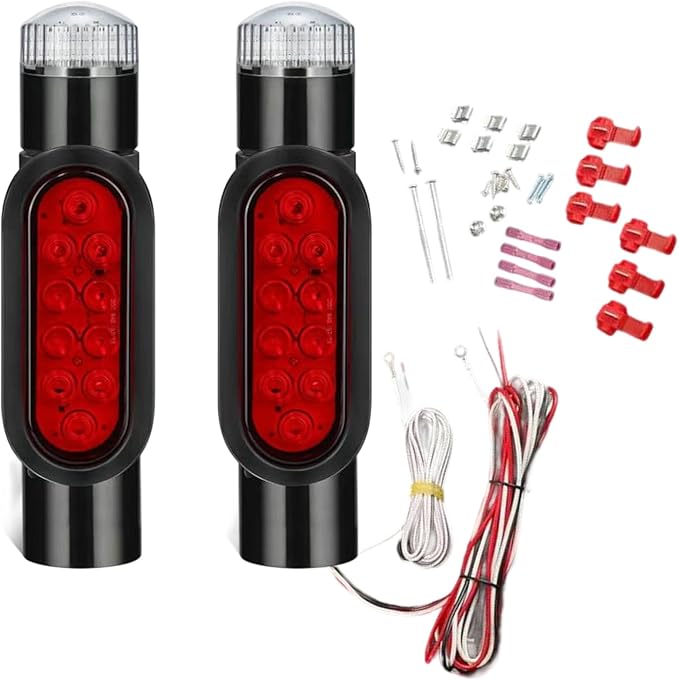 High Visibility LED Marine Trailer Guide Poles Light with Waterproof Designs Simple Installs for Boat Signaling