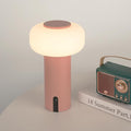Shower Lamp Waterproof, Outdoor Cordless Table Lamp Rechargeable, Portable Battery Operated Light, Touch Dimmable Night Light for Bedroom/Patio/Dinning/Camping (Pink)