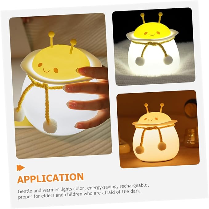 Silicone Bedroom Night Light Color Changing Animals Night Lamp USB Rechargeable Soft Touch Silicone Pat Light for Nursery